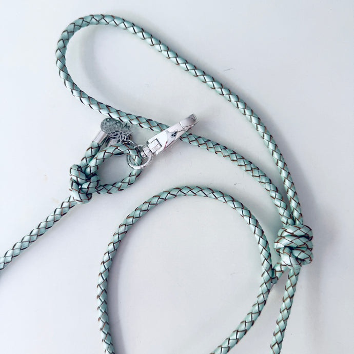 Handykette Leder - Fresh as Mint - Silver Edition